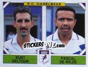 Figurina Kurt Deltour / Pascal De Wilde - Football Belgium 1994-1995 n. 433 - Panini