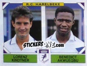 Sticker Lorenz Kindtner / Benedict Akwuegbu - Football Belgium 1994-1995 - Panini