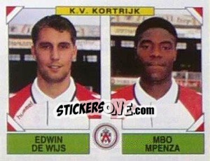 Sticker Edwin De Wijs / Mbo Mpenza - Football Belgium 1994-1995 n. 441 - Panini