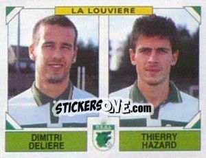 Figurina Dimitri Deliere / Thierry Hazard - Football Belgium 1994-1995 n. 443 - Panini