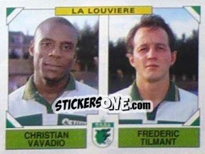 Sticker Christian Vavadio / Frederic Tilmant - Football Belgium 1994-1995 n. 446 - Panini