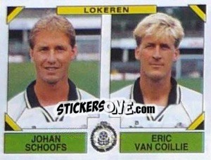 Sticker Johan Schoofs / Eric Van Coillie - Football Belgium 1994-1995 - Panini