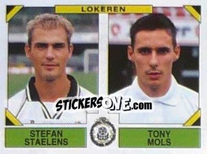 Sticker Stefan Staelens / Tony Mols - Football Belgium 1994-1995 - Panini