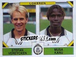 Cromo Stefan Vereycken / Musa Kanu - Football Belgium 1994-1995 n. 451 - Panini