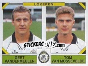 Cromo Gert Vandermeulen / Tom Van Mossevelde - Football Belgium 1994-1995 - Panini