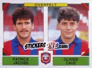 Sticker Wim Van Looy / Mischa Werdens - Football Belgium 1994-1995 - Panini