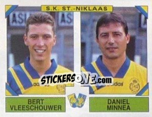 Figurina Bert Vleeschouwer / Daniel Minnea - Football Belgium 1994-1995 n. 464 - Panini