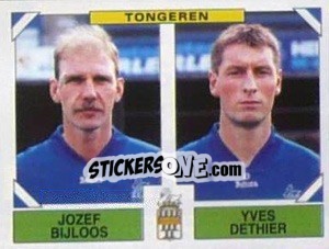 Figurina Jozef Bijloos / Yves Dethier - Football Belgium 1994-1995 n. 467 - Panini