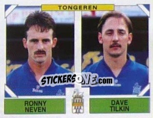 Figurina Ronny Neven / Dave Tilkin - Football Belgium 1994-1995 - Panini