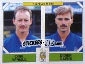 Sticker Dirk Vermijl / Didier Gaens - Football Belgium 1994-1995 - Panini
