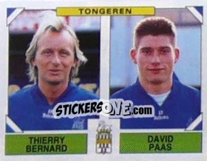 Sticker Thierry Bernard / David Paas - Football Belgium 1994-1995 - Panini