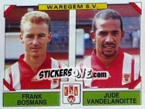 Cromo Frank Bosmans / Jude Vandelanoitte - Football Belgium 1994-1995 - Panini