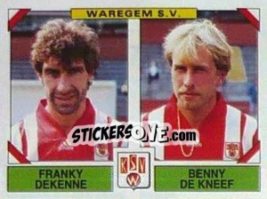 Sticker Franky Dekenne / Benny De Kneef - Football Belgium 1994-1995 n. 474 - Panini