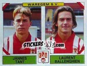 Figurina Jannes Tant / Laurent Ballenghien - Football Belgium 1994-1995 n. 475 - Panini