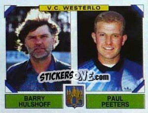 Cromo Barry Hulshoff / Paul Peeters - Football Belgium 1994-1995 - Panini