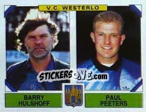 Sticker Barry Hulshoff / Paul Peeters - Football Belgium 1994-1995 n. 478 - Panini