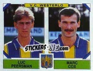 Figurina Luc Peersman / Marc Cox - Football Belgium 1994-1995 - Panini