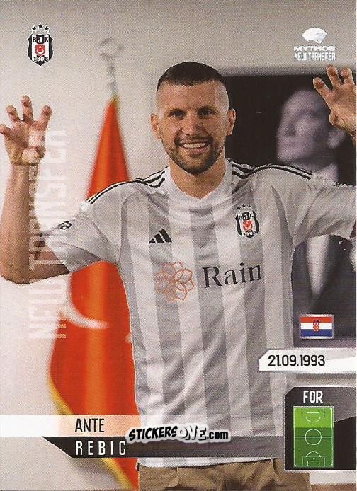 Cromo Ante Rebic - Besiktas Moments 2023-2024
 n. 18 - Mythos Cards