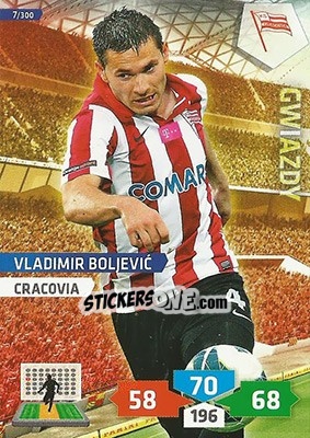Sticker Vladimir Boljevic - T-Mobile Ekstraklasa 2013-2014. Adrenalyn XL n. 7 - Panini
