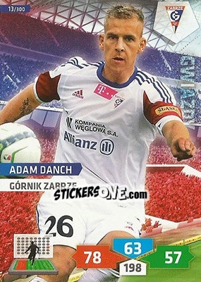 Sticker Adam Danch - T-Mobile Ekstraklasa 2013-2014. Adrenalyn XL - Panini