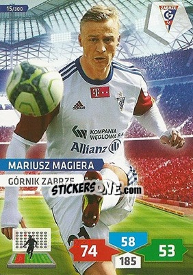 Sticker Mariusz Magiera - T-Mobile Ekstraklasa 2013-2014. Adrenalyn XL n. 15 - Panini