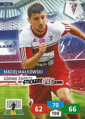 Sticker Maciej Małkowski - T-Mobile Ekstraklasa 2013-2014. Adrenalyn XL - Panini