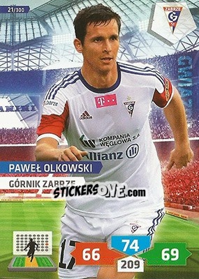 Sticker Paweł Olkowski - T-Mobile Ekstraklasa 2013-2014. Adrenalyn XL n. 21 - Panini