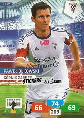 Figurina Paweł Olkowski - T-Mobile Ekstraklasa 2013-2014. Adrenalyn XL - Panini