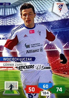 Sticker Wojciech Łuczak - T-Mobile Ekstraklasa 2013-2014. Adrenalyn XL - Panini