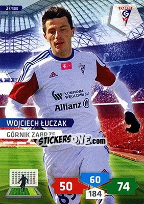 Sticker Wojciech Łuczak - T-Mobile Ekstraklasa 2013-2014. Adrenalyn XL n. 27 - Panini