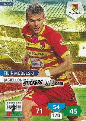 Figurina Filip Modelski - T-Mobile Ekstraklasa 2013-2014. Adrenalyn XL - Panini