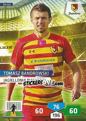 Sticker Tomasz Bandrowski - T-Mobile Ekstraklasa 2013-2014. Adrenalyn XL n. 36 - Panini