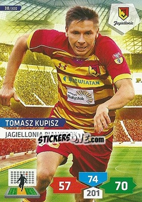 Cromo Tomasz Kupisz - T-Mobile Ekstraklasa 2013-2014. Adrenalyn XL - Panini