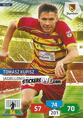 Sticker Tomasz Kupisz - T-Mobile Ekstraklasa 2013-2014. Adrenalyn XL n. 38 - Panini