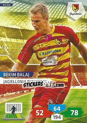 Sticker Bekim Balaj - T-Mobile Ekstraklasa 2013-2014. Adrenalyn XL - Panini