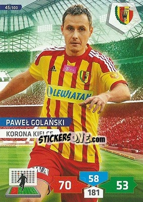 Figurina Paweł Golański - T-Mobile Ekstraklasa 2013-2014. Adrenalyn XL - Panini