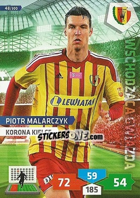 Cromo Piotr Malarczyk - T-Mobile Ekstraklasa 2013-2014. Adrenalyn XL - Panini