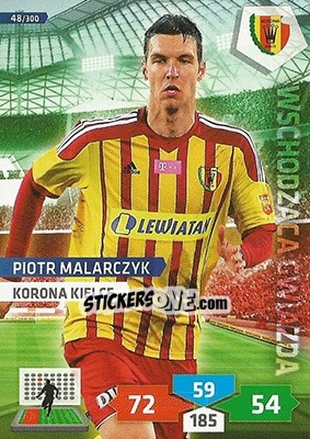 Sticker Piotr Malarczyk - T-Mobile Ekstraklasa 2013-2014. Adrenalyn XL n. 48 - Panini