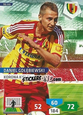 Sticker Daniel Gołębiewski - T-Mobile Ekstraklasa 2013-2014. Adrenalyn XL n. 56 - Panini