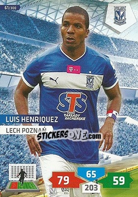 Sticker Luis Henríquez - T-Mobile Ekstraklasa 2013-2014. Adrenalyn XL - Panini