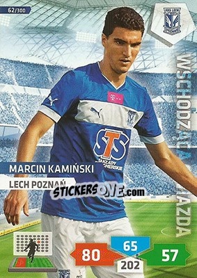 Sticker Marcin Kamiński - T-Mobile Ekstraklasa 2013-2014. Adrenalyn XL n. 62 - Panini