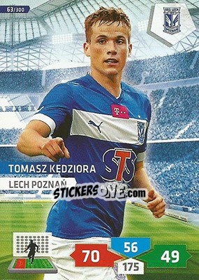 Sticker Tomasz Kędziora - T-Mobile Ekstraklasa 2013-2014. Adrenalyn XL - Panini