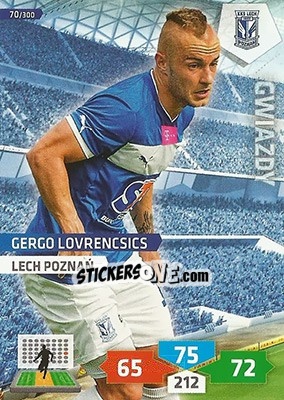 Sticker Gergő Lovrencsics - T-Mobile Ekstraklasa 2013-2014. Adrenalyn XL n. 70 - Panini