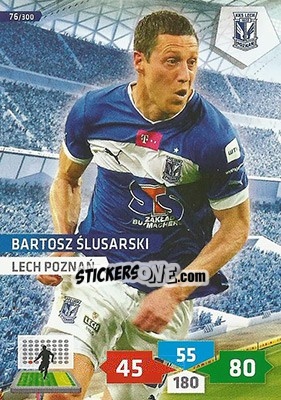 Sticker Bartosz Ślusarski - T-Mobile Ekstraklasa 2013-2014. Adrenalyn XL n. 76 - Panini