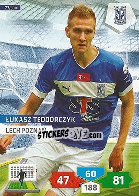 Sticker Lukasz Teodorczyk - T-Mobile Ekstraklasa 2013-2014. Adrenalyn XL n. 77 - Panini