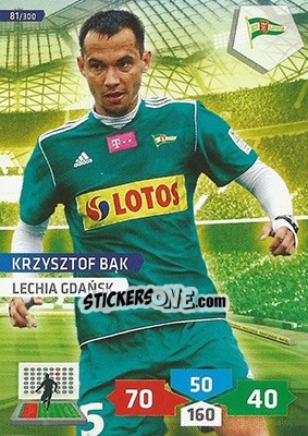 Sticker Krzysztof Bąk - T-Mobile Ekstraklasa 2013-2014. Adrenalyn XL - Panini