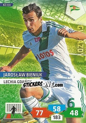 Sticker Jaroslaw Bieniuk - T-Mobile Ekstraklasa 2013-2014. Adrenalyn XL - Panini