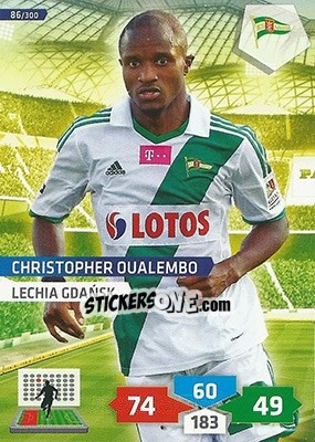 Figurina Christopher Oualembo - T-Mobile Ekstraklasa 2013-2014. Adrenalyn XL n. 86 - Panini