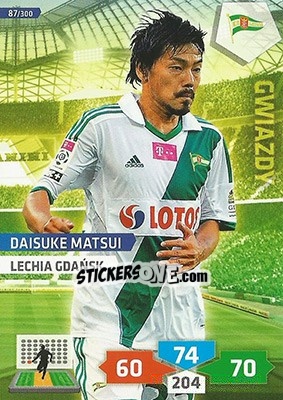 Sticker Daisuke Matsui - T-Mobile Ekstraklasa 2013-2014. Adrenalyn XL n. 87 - Panini