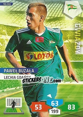Sticker Paweł Buzała - T-Mobile Ekstraklasa 2013-2014. Adrenalyn XL n. 92 - Panini